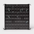 16" Square Metal Pegboard - Brightroom™: Wall & Garage Storage Organizer, Carbon Steel, Black, 100 lb Capacity