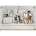 Organisateur rotatif en plastique transparent
