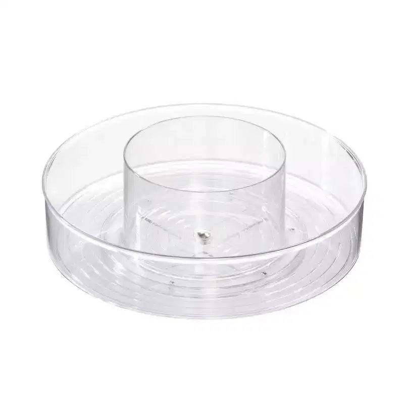 Organisateur rotatif en plastique transparent