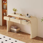Console moderne brillante de 55 po avec 2 tiroirs