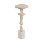Kate and Laurel Avenal Drink Table, 9x9x22, White