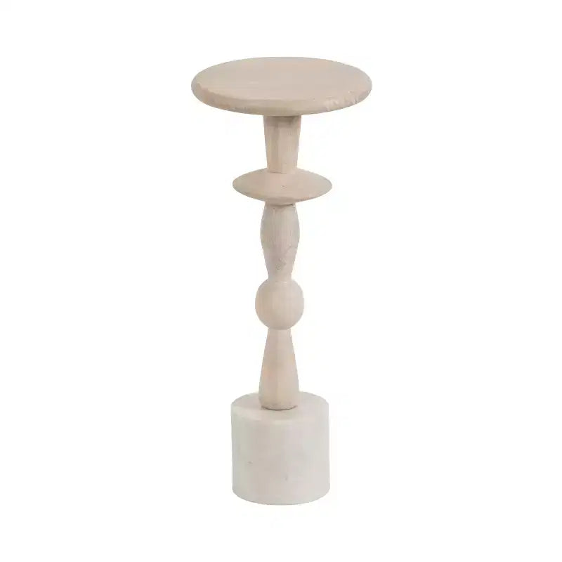 Kate and Laurel Avenal Drink Table, 9x9x22, White