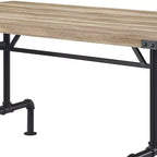Table de salle à manger 64 po chêne et noir sablé