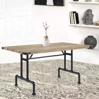 Table de salle à manger 64 po chêne et noir sablé