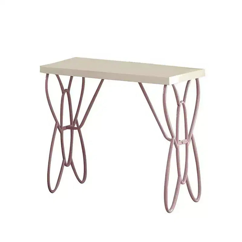Priya Ii 22" Nightstands White/Light Purple - Acme Furniture: Metal Frame, Wood Surface, Meets ASTM Safety Standards