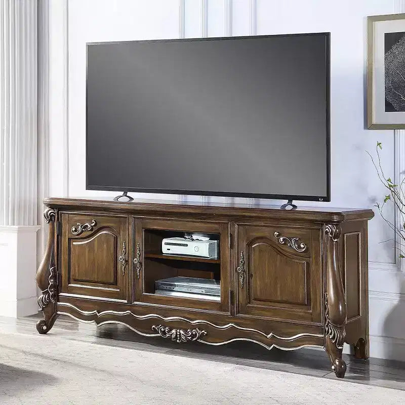 Meuble TV et console de 75 po, fini chêne antique