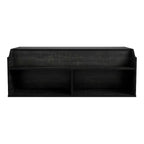 Table basse relevable de 44" avec rangement Chêne noir recyclé
