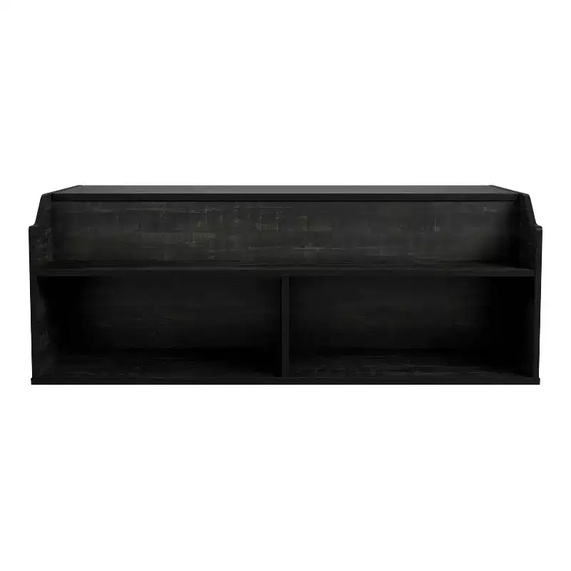 Table basse relevable de 44" avec rangement Chêne noir recyclé
