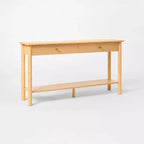 60" Modern Wooden Console Table with Drawer Brown - Threshold™ designed with Studio McGee