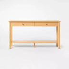 Console moderne en bois de 60 po avec tiroir marron