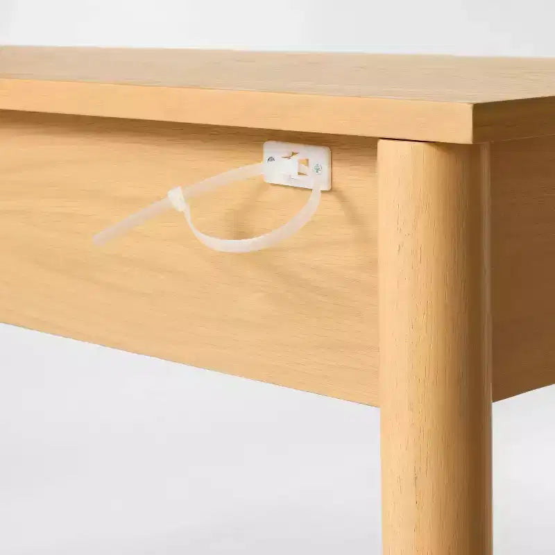 Console moderne en bois de 60 po avec tiroir marron