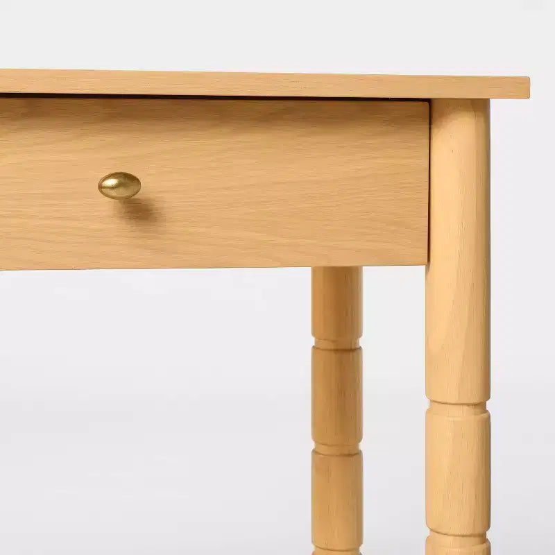 Console moderne en bois de 60 po avec tiroir marron