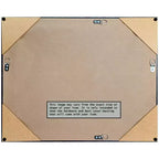 Miroir mural de salle de bain non biseauté, cadre marron moyen 22,5x28,5"
