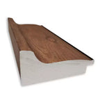 Miroir mural de salle de bain non biseauté, cadre marron moyen 22,5x28,5"