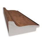 Miroir mural de salle de bain non biseauté, cadre marron moyen 22,5x28,5"