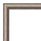 Miroir Mural de Salle de Bain Biseauté Argent Orné Petite Taille 28.25x22.25"