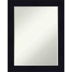 Amanti Art Shiplap Petite Bevel Wood Bathroom Wall Mirror