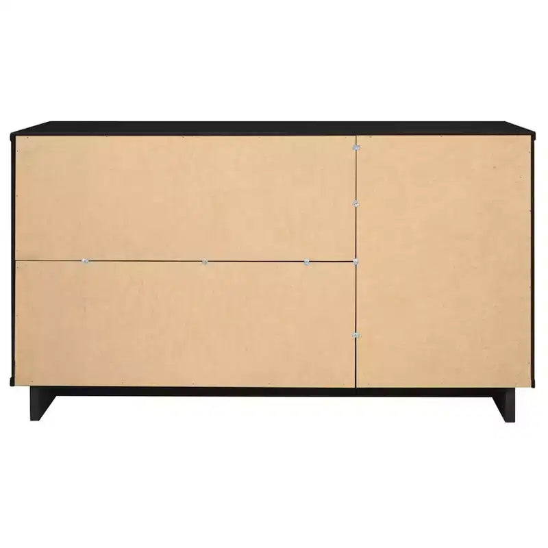 Buffet moderne 55 po à 3 tiroirs Blanc lustré