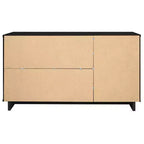Buffet moderne 55 po à 3 tiroirs Blanc lustré