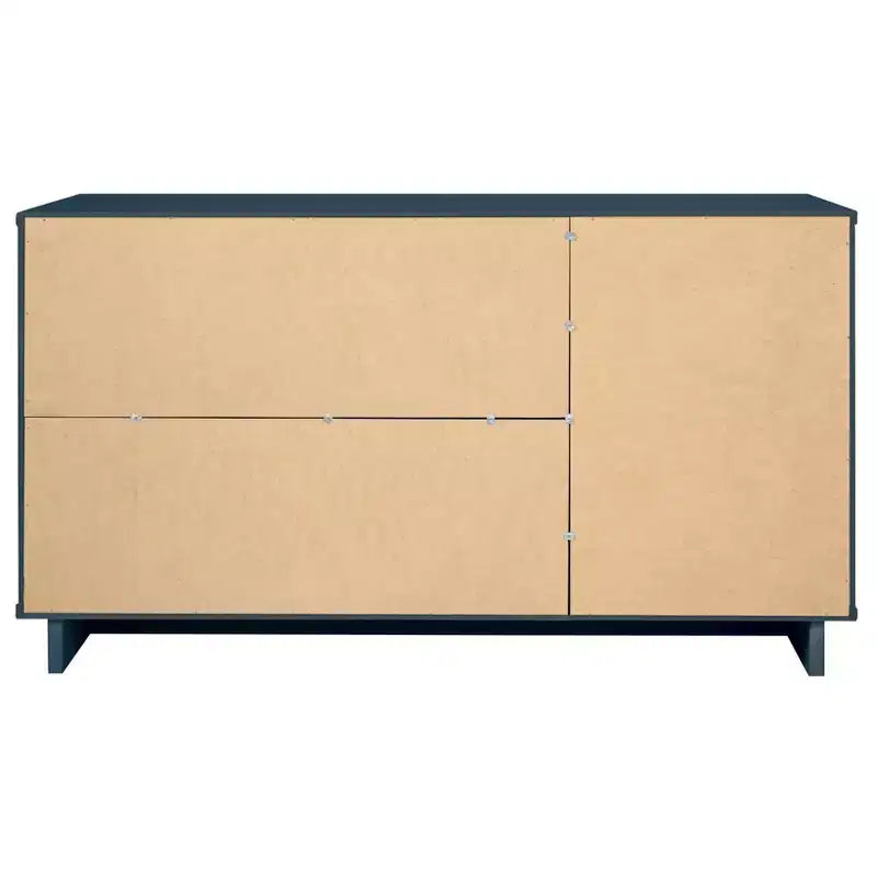 Buffet moderne 55 po à 3 tiroirs Blanc lustré