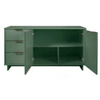 Buffet moderne 55 po à 3 tiroirs Blanc lustré