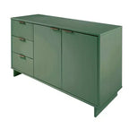 Buffet moderne 55 po à 3 tiroirs Blanc lustré