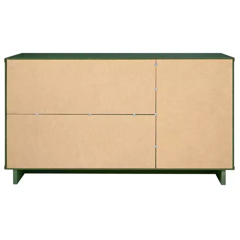 Buffet moderne 55 po à 3 tiroirs Blanc lustré