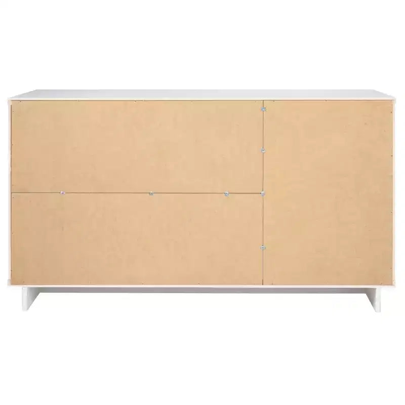 Buffet moderne 55 po à 3 tiroirs Blanc lustré