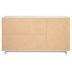 Buffet moderne 55 po à 3 tiroirs Blanc lustré