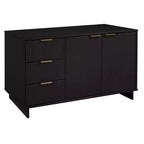Buffet moderne 55 po à 3 tiroirs Blanc lustré