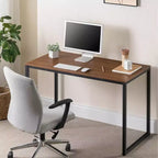 Bureau de 47" avec structure en métal et surface en MDF