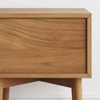 Table de chevet avec tiroir marron