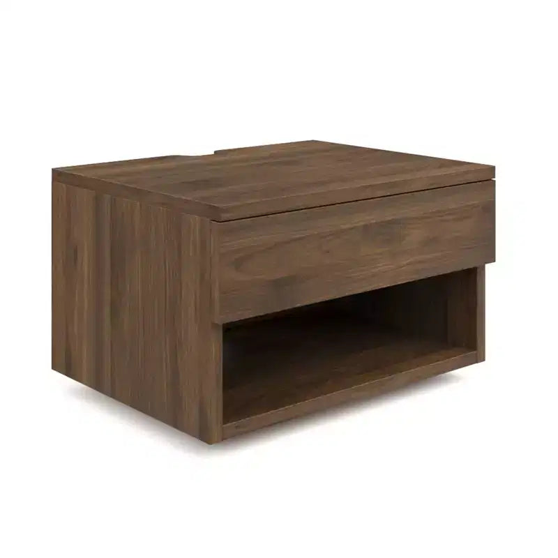 Étagère murale d'appoint marron