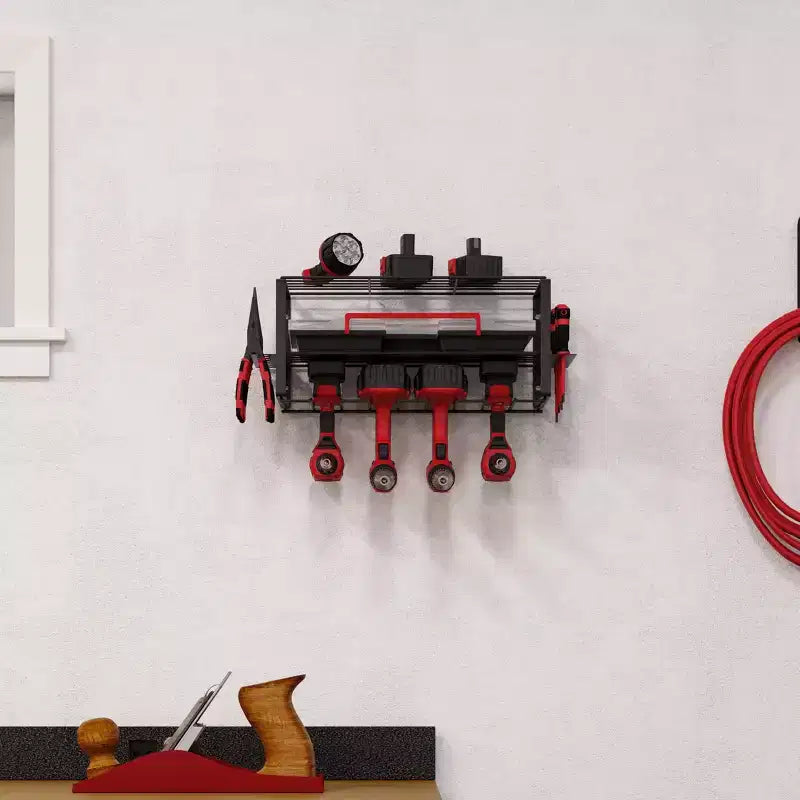 Étagère de rangement à 3 niveaux pour outils électriques, fixation murale