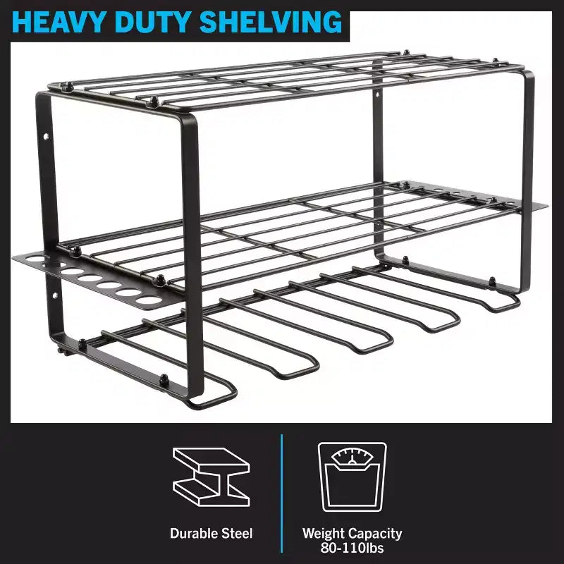 Étagère de rangement à 3 niveaux pour outils électriques, fixation murale