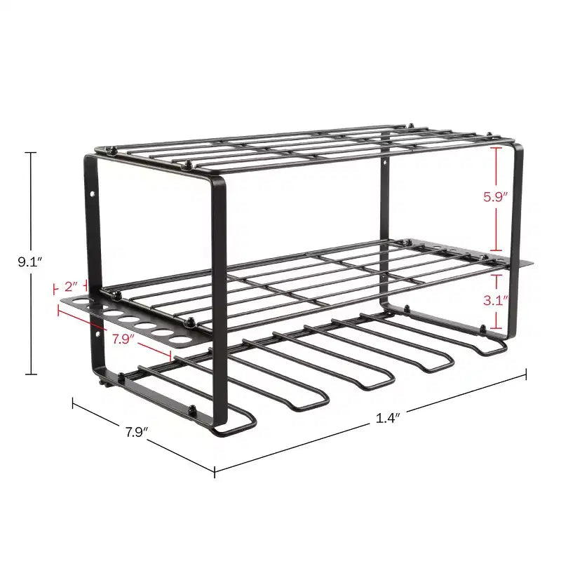 Étagère de rangement à 3 niveaux pour outils électriques, fixation murale