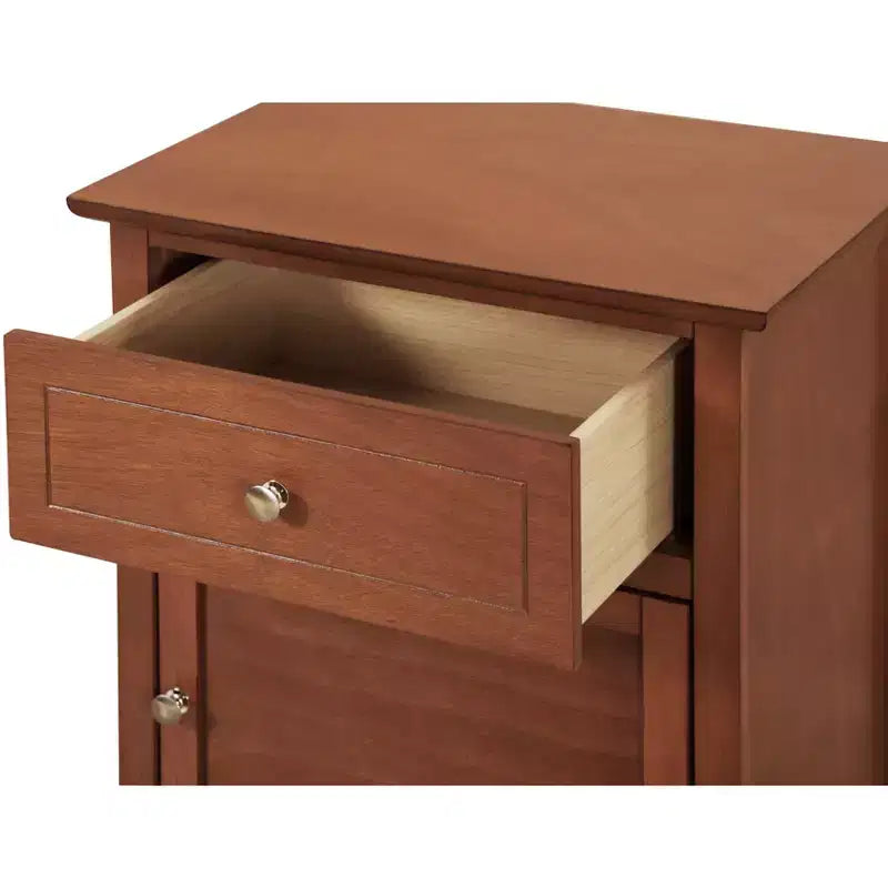 Table de chevet 1 tiroir 63,5 cm (H) x 48,2 cm (L) x 38,1 cm (P) grise