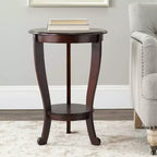 Table d'appoint ronde sur pied en pin gris vintage