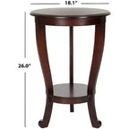 Table d'appoint ronde sur pied en pin gris vintage