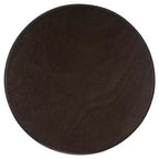 Table d'appoint ronde sur pied en pin gris vintage