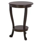 Table d'appoint ronde sur pied en pin gris vintage