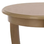 Table d'appoint ronde sur pied en pin gris vintage