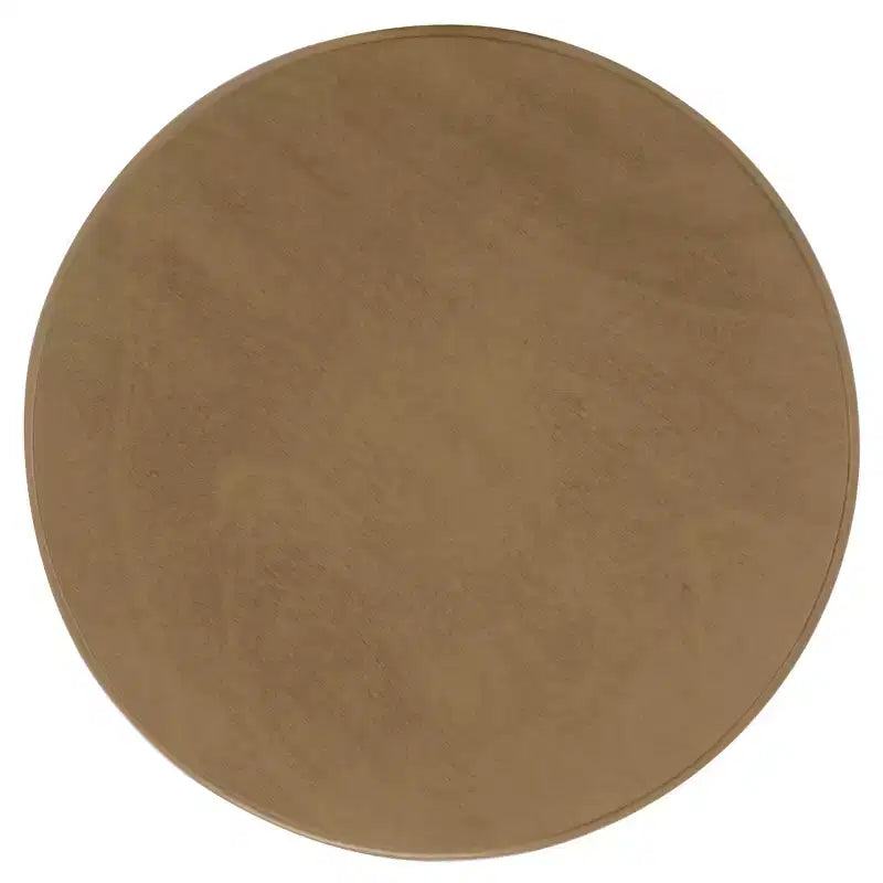 Table d'appoint ronde sur pied en pin gris vintage