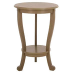 Table d'appoint ronde sur pied en pin gris vintage