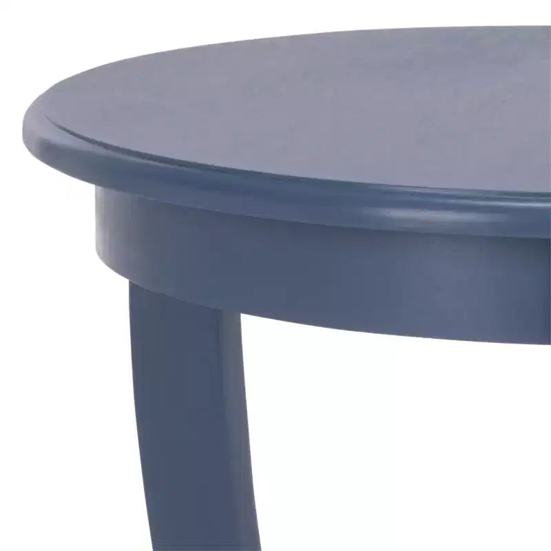 Table d'appoint ronde sur pied en pin gris vintage
