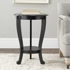 Table d'appoint ronde sur pied en pin gris vintage