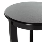 Table d'appoint ronde sur pied en pin gris vintage