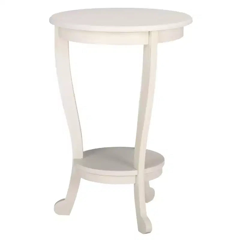 Table d'appoint ronde sur pied en pin gris vintage