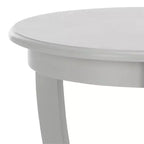 Table d'appoint ronde sur pied en pin gris vintage