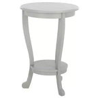 Table d'appoint ronde sur pied en pin gris vintage